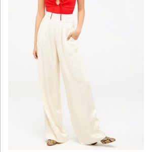 NWOT Capulet Lavande High Rise Wide Leg Satin Pants